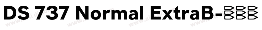 DS 737 Normal ExtraB字体转换